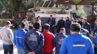 Marmaris Belediyesi’nde görev yapan personeline iş güvenliği eğitimi verildi. Marmaris