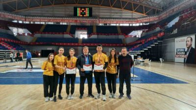 Muğla’nın Köyceğiz ilçesinde Naip Hüseyin Anadolu Lisesi Floor Curling sporcuları
