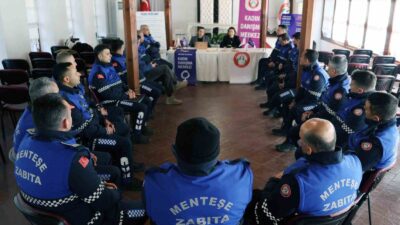 Menteşe Belediyesi zabıta personeline kadına yönelik şiddetle mücadele kapsamında Psikolog