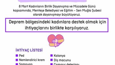 Menteşe Belediyesi ve Eğitim ve Bilim Emekçileri Sendikası Muğla Şubesi,