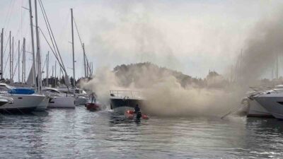 Muğla’nın Bodrum ilçesinde Northeaster isimli motor yatta bilinmeyen nedenden dolayı