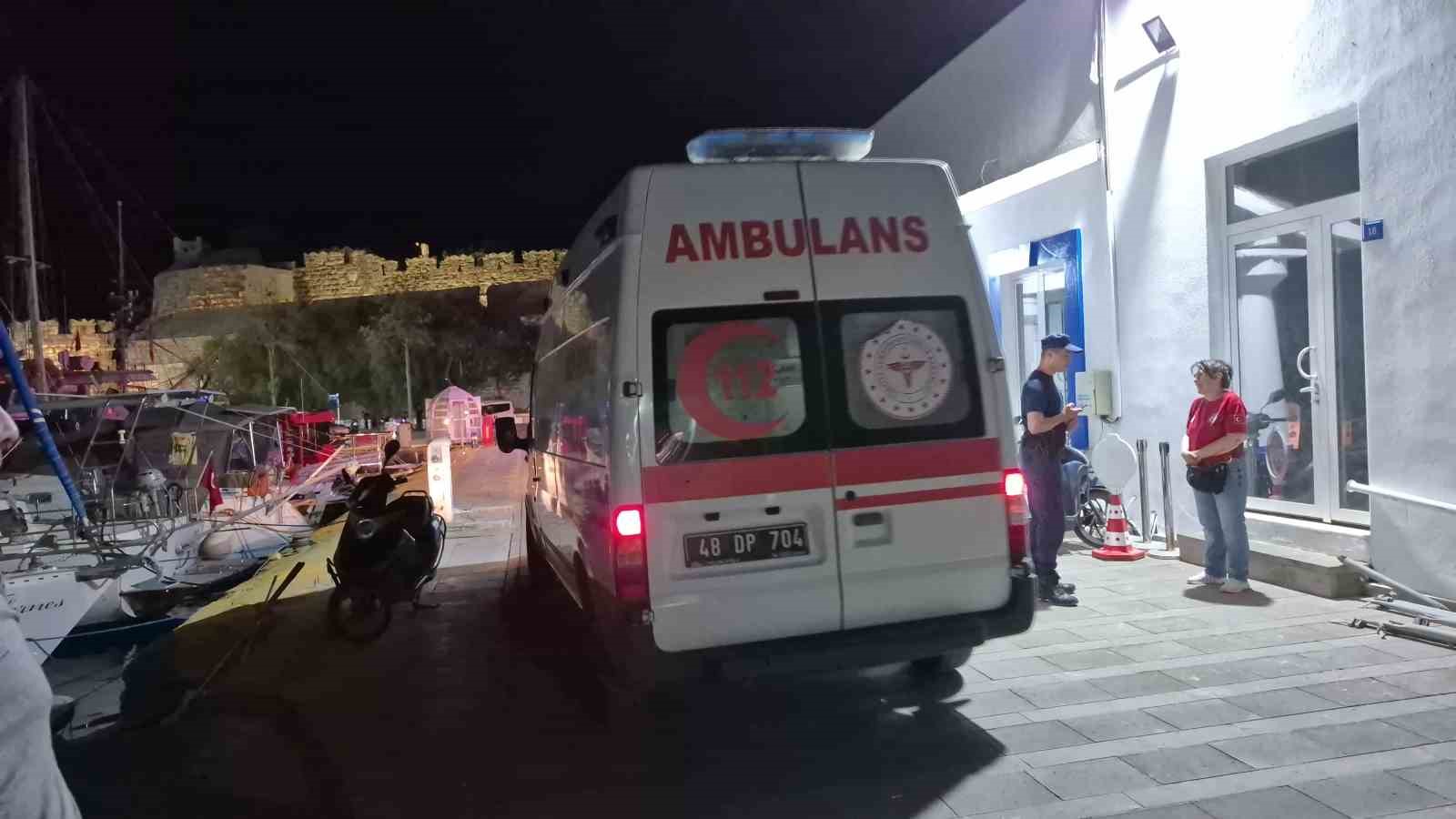 Muğla’nın Bodrum ilçesinde ayağına