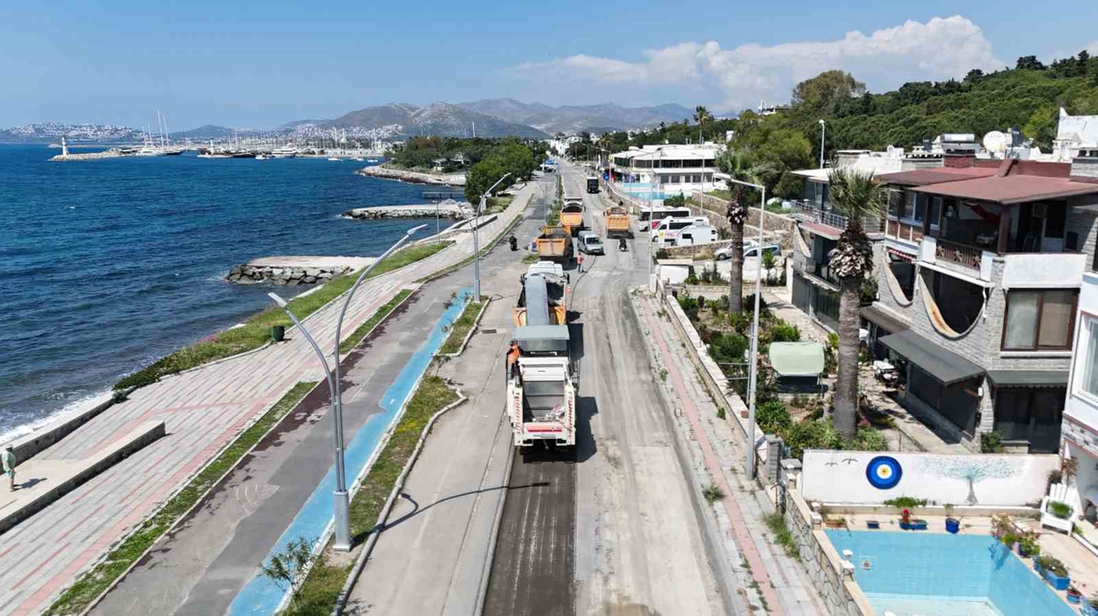 Bodrum Turgutreis’in yolları yenileniyor Muğla Büyükşehir Belediyesi, Bodrum’un