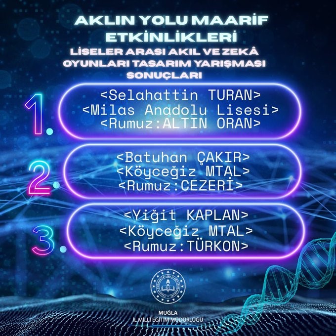 Muğla’nın Köyceğiz ilçesinden iki