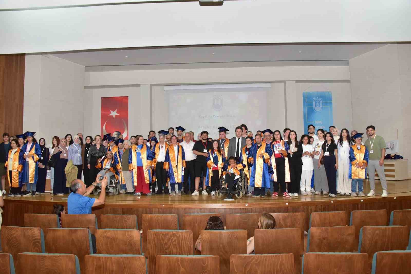 MSKÜ’de özel öğrencilere temsili mezuniyet töreni Muğla Sıtkı Koçman Üniversitesi