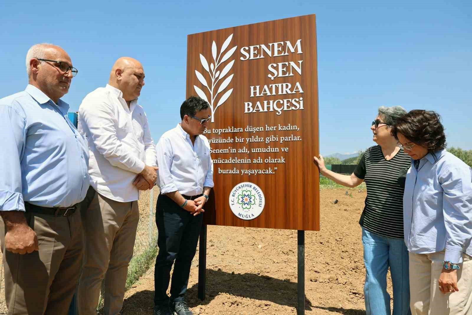 ‘Senem Şen Hatıra Bahçesi’ Anneler Günü’nde açıldı Muğla Büyükşehir Belediyesi, eşi