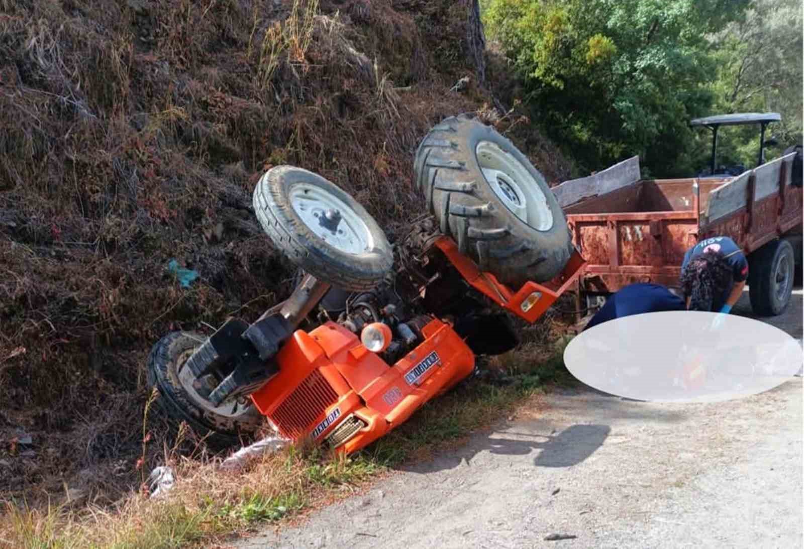 Traktör kazasında 1 kişi hayatını kaybetti Yatağan ilçesine bağlı Cazkırlar