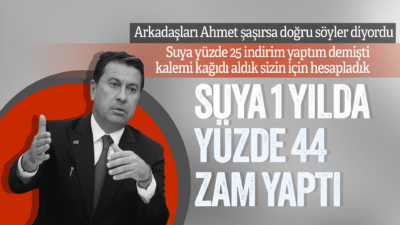 Ahmet Aras Muğla’da suya 1 yılda yüzde 44 zam yaptı