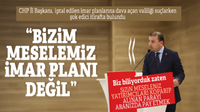 CHP İL BAŞKANI ZEKİCAN BALCI’DAN ŞOK EDEN İTİRAF; “BİZİM MESELEMİZ İMAR PLANI DEĞİL”