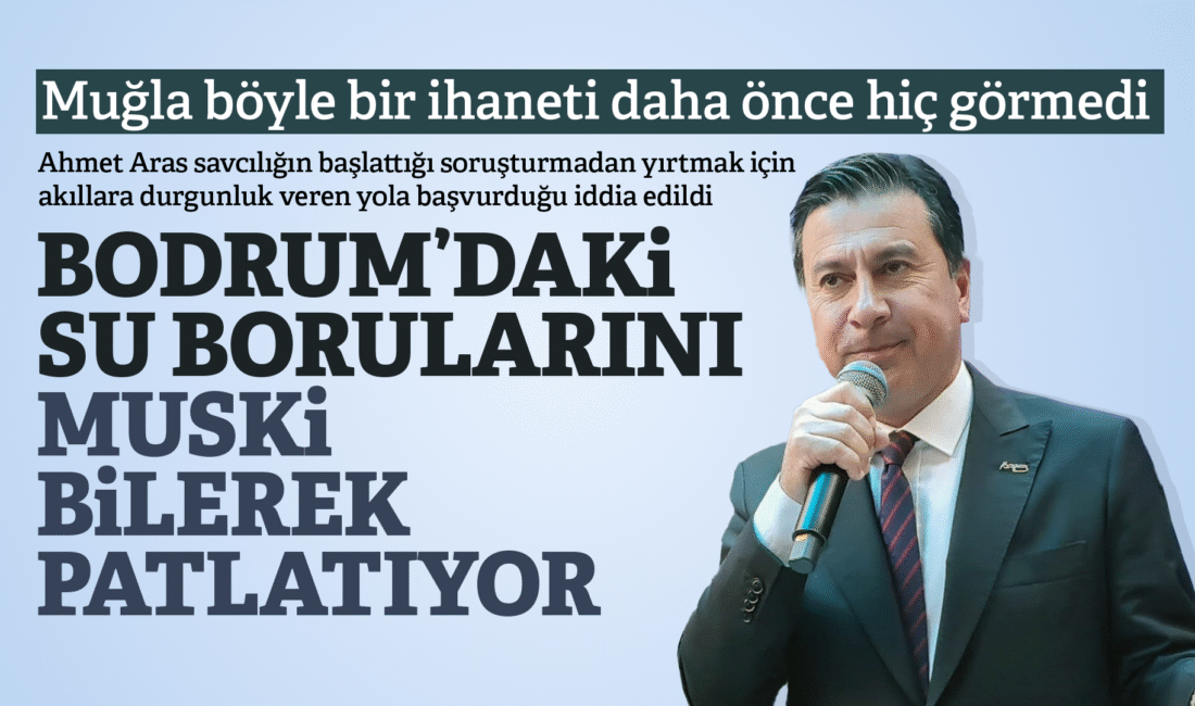 Soruşturma sonrası su borusu