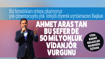 CHP’li Ahmet Aras’tan bu sefer de 50 milyonluk vidanjör vurgunu