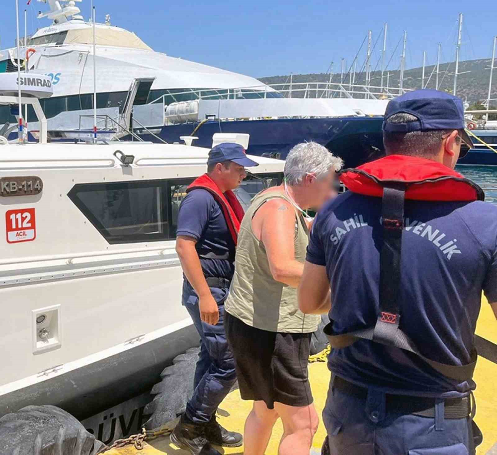 Dalaman ve Bodrum’da denizden tıbbi tahliye Muğla’nın Bodrum ve Dalaman