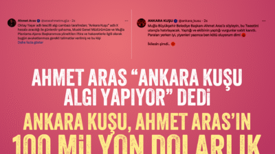 Muğla Büyükşehir Belediye Başkanı Ahmet Aras, sosyal medya üzerinden kendisine