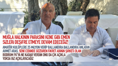 Başkan Aras, Amatör Kulüpleri Destekliyor…Peki Bodrum FK’ya Ne Kadar Destek