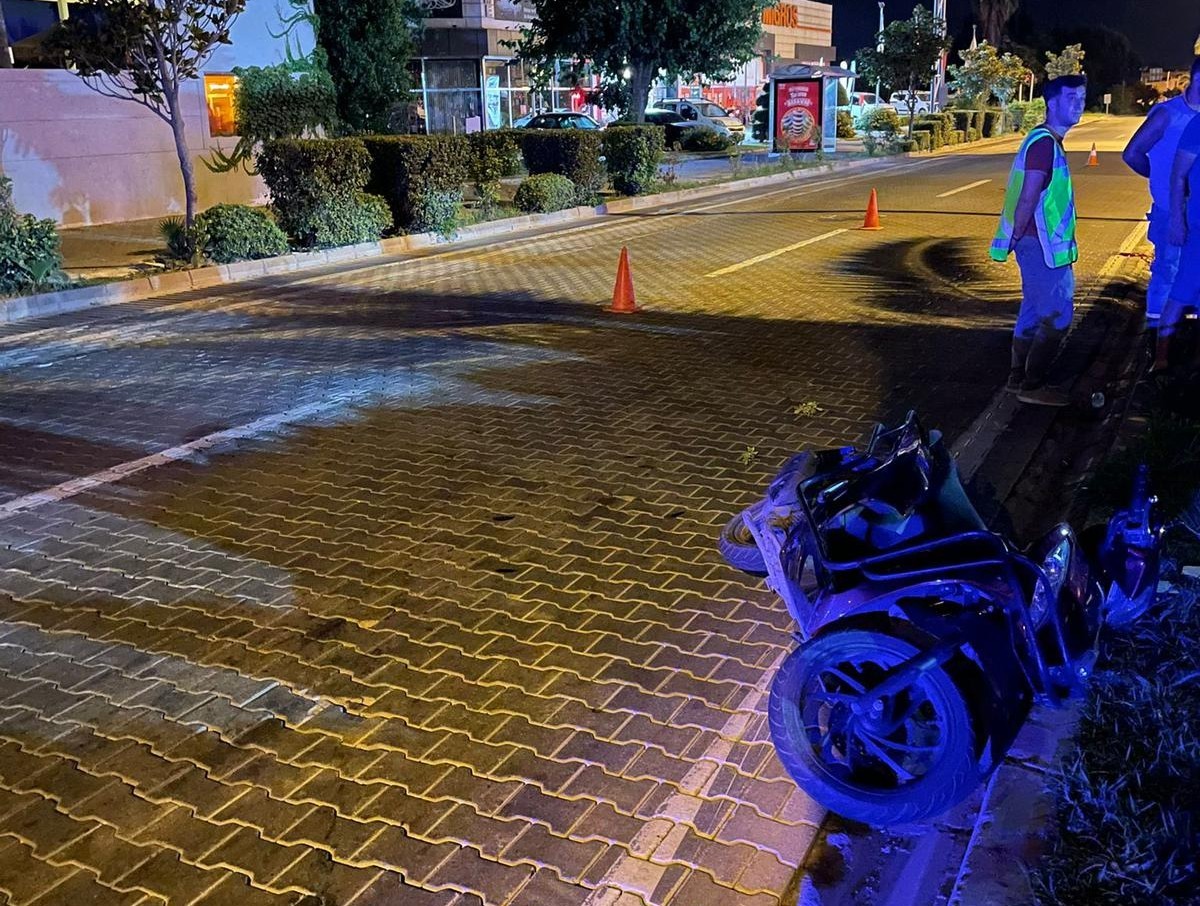 Muğla’nın Marmaris ilçesinde motosikleti