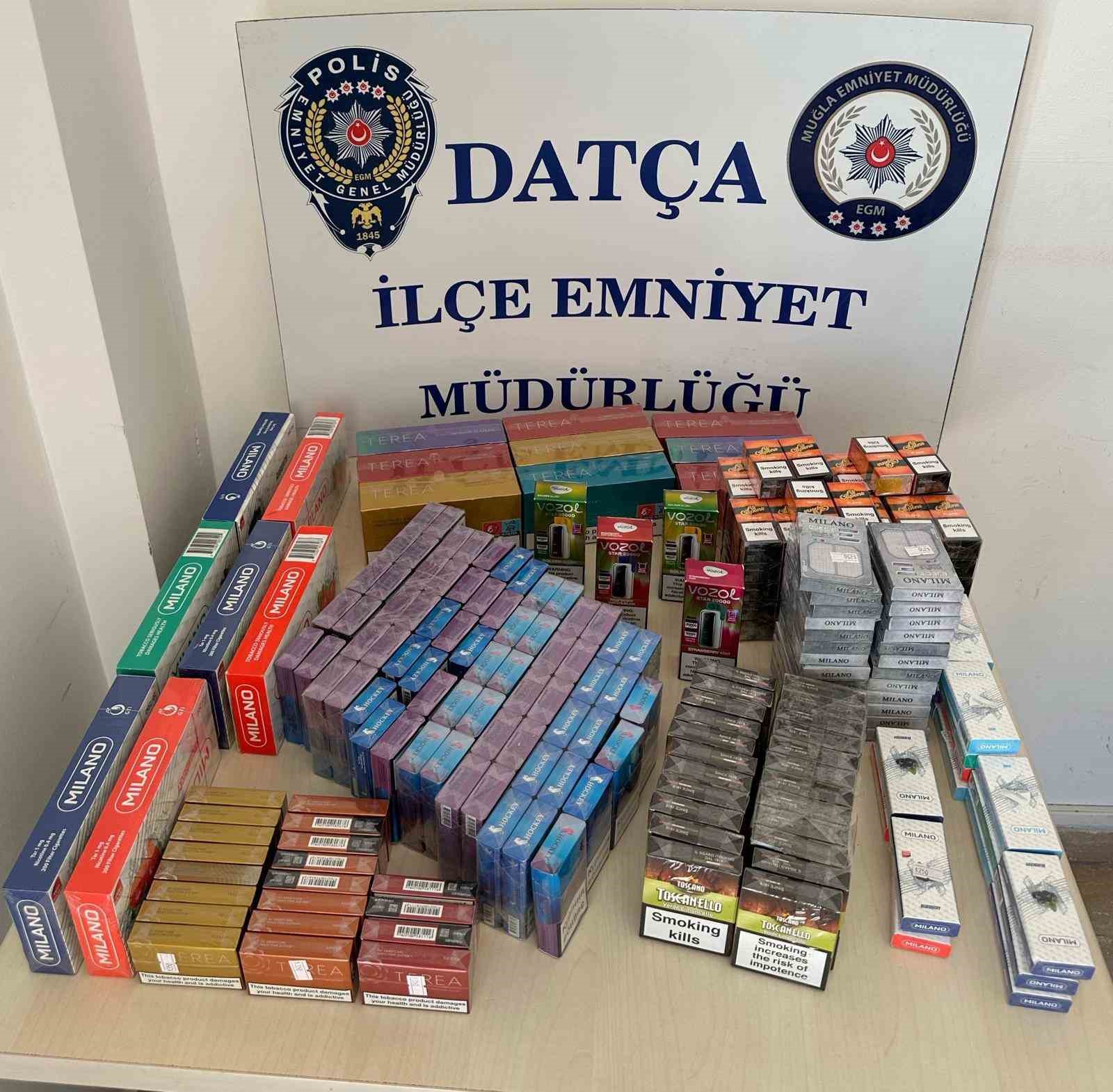 Datça’da kaçak tütün ele geçirildi Muğla’nın Datça ilçesinde bir