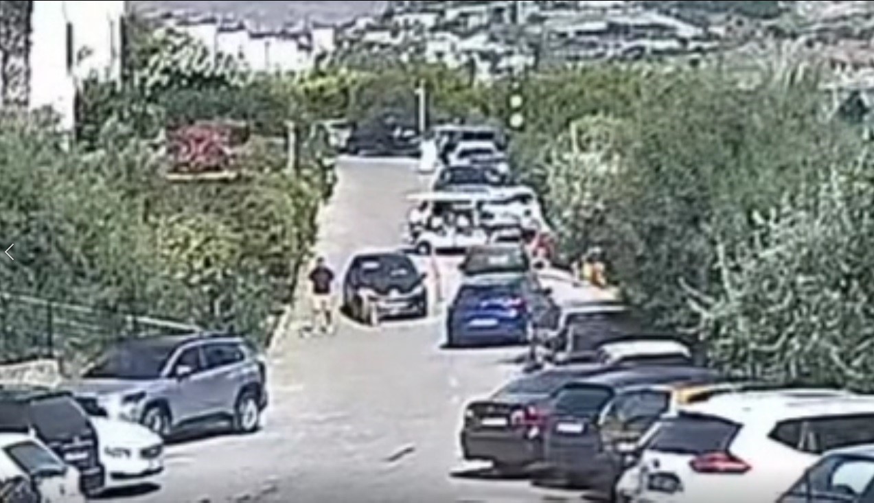 Muğla’nın Bodrum ilçesinde otomobilin