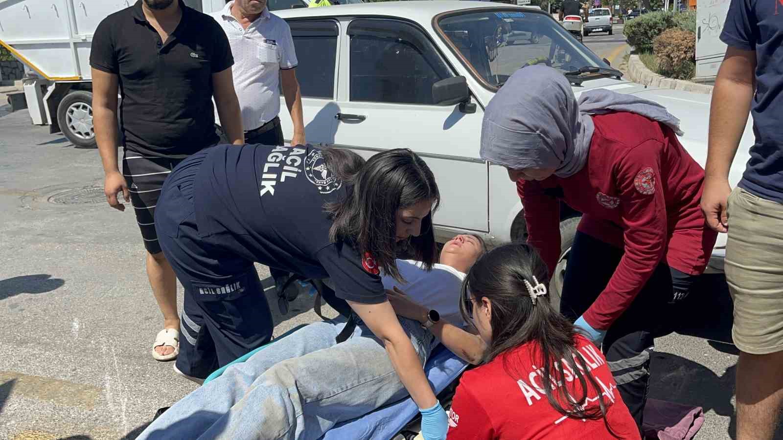 Muğla’nın Menteşe ilçesinde otomobil