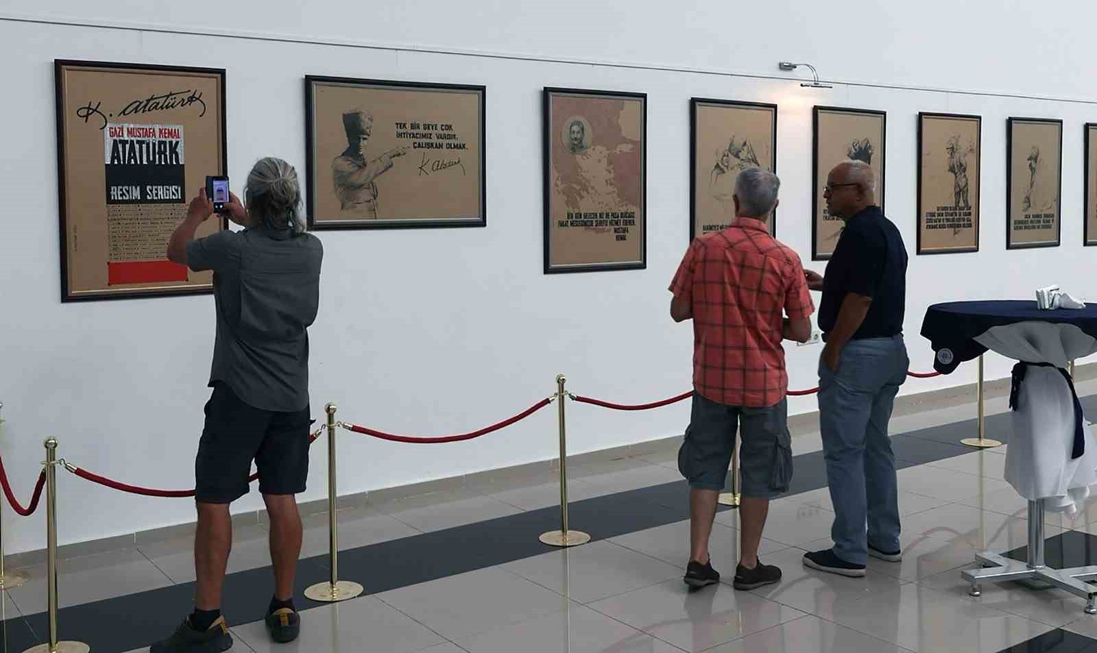 Gazi Mustafa Kemal Atatürk Sergisi sanatseverlerle buluştu Muğla Büyükşehir Belediyesi, Ressam
