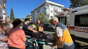 Menteşe İlçesi Hasan Ercan Caddesi’nde otomobil ile motosikletin çarpışması sonucu