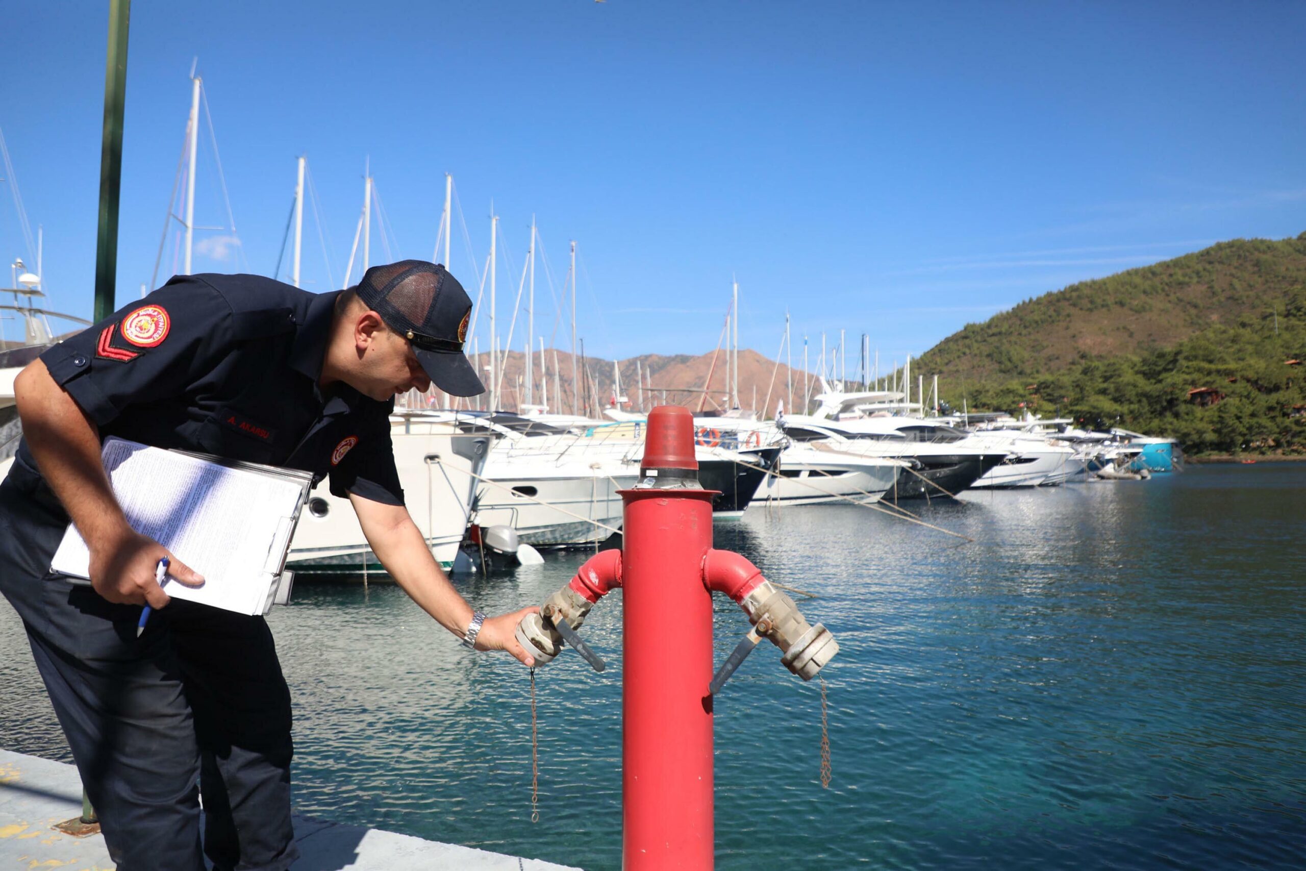 MUĞLA,(DHA)-MUĞLA Büyükşehir Belediyesi İtfaiye Dairesi Başkanlığı önleme ve denetim birimi