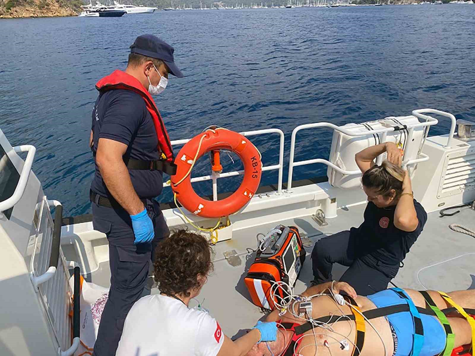 Sahil Güvenlik 2 tekneden 2 vatandaşın tıbbi tahliyesini gerçekleştirdi Muğla’nın Fethiye ilçesi açıklarında
