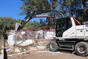 Ekim ayı kaçak yapı ile mücadele programı kapsamında, Menteşe’de 30