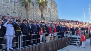 29 Ekim Cumhuriyet Bayramı kutlamaları, Bodrum Kalesi’nde düzenlenen kutlama programıyla