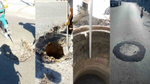 Bodrum’da yol kotunun altında kalan bacaların yükseltilmesine yönelik çalışmalar tüm