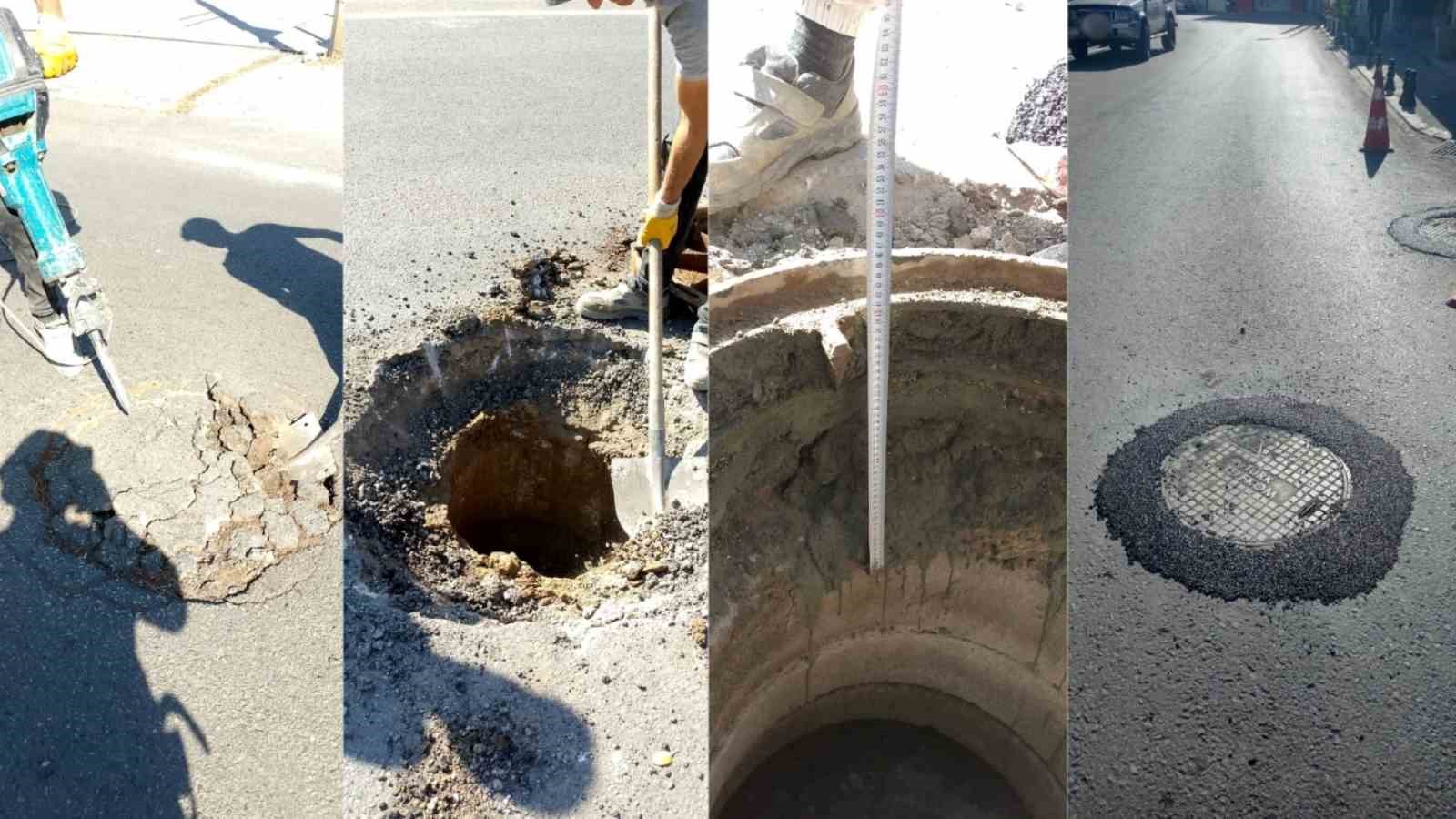 Bodrum’da yol kotunun altında kalan bacaların yükseltilmesine yönelik çalışmalar tüm