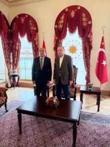 Cumhurbaşkanı Recep Tayyip Erdoğan ile Prof. Dr. Aydın Ayaydın, İstanbul