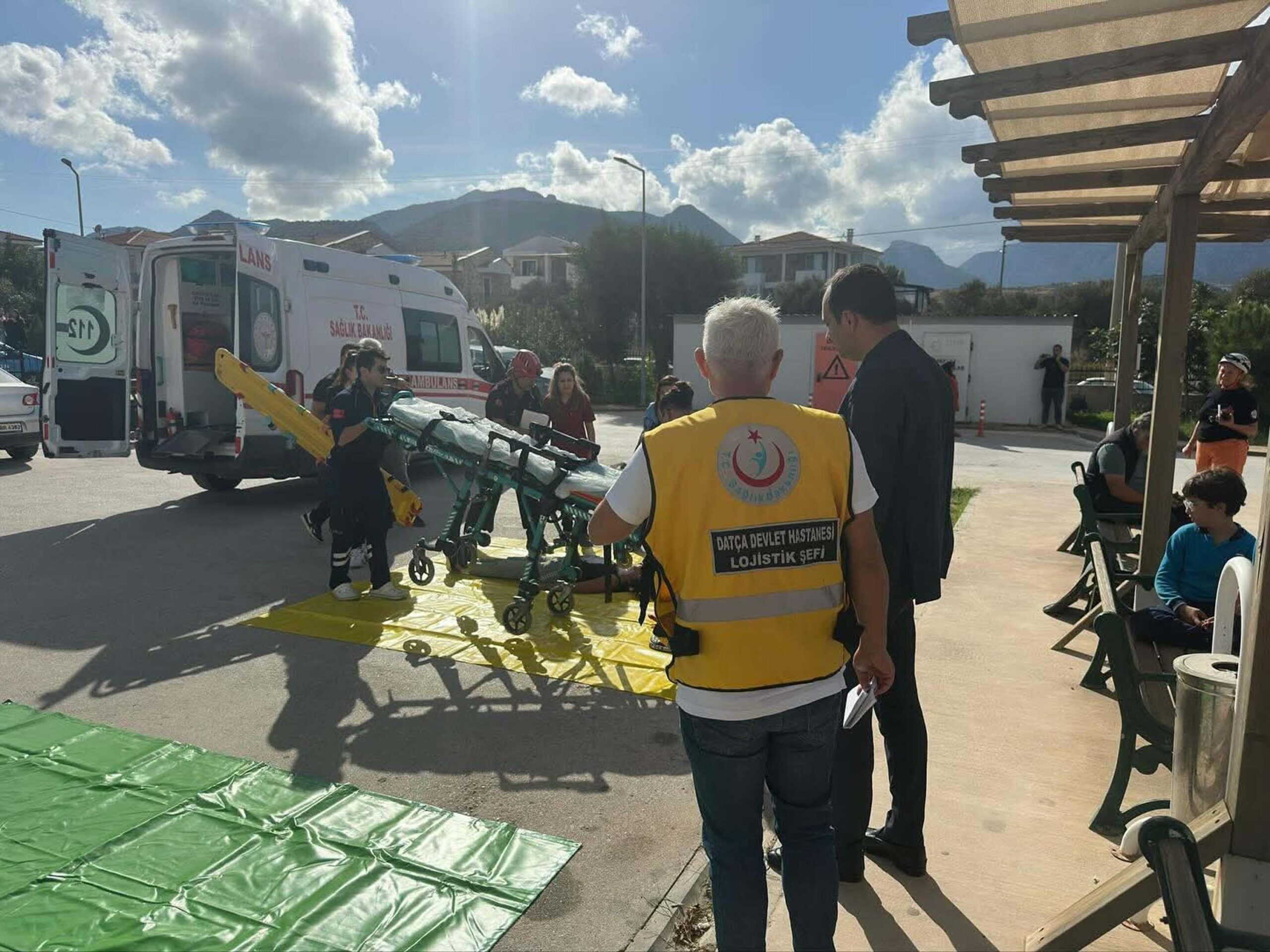 Datça Devlet Hastanesi’nde deprem ve yangın tatbikatı Mehmet Evren ERSOY / DATÇA (Muğla), (DHA)-MUĞLA'nın Datça Devlet Hastanesi'nde