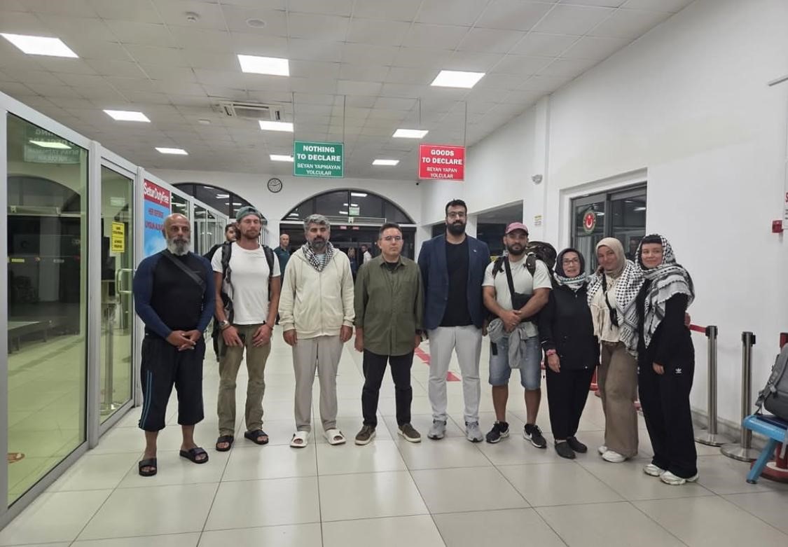 Gazze’ye yardım ve destek amacıyla yola çıkan ve fırtınaya yakalanıp