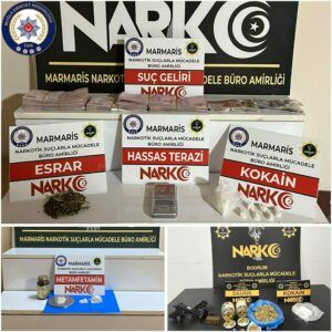Cavit AKGÜN/ MUĞLA, (DHA)- MUĞLA’da düzenlenen uyuşturucu operasyonlarında çok miktarda