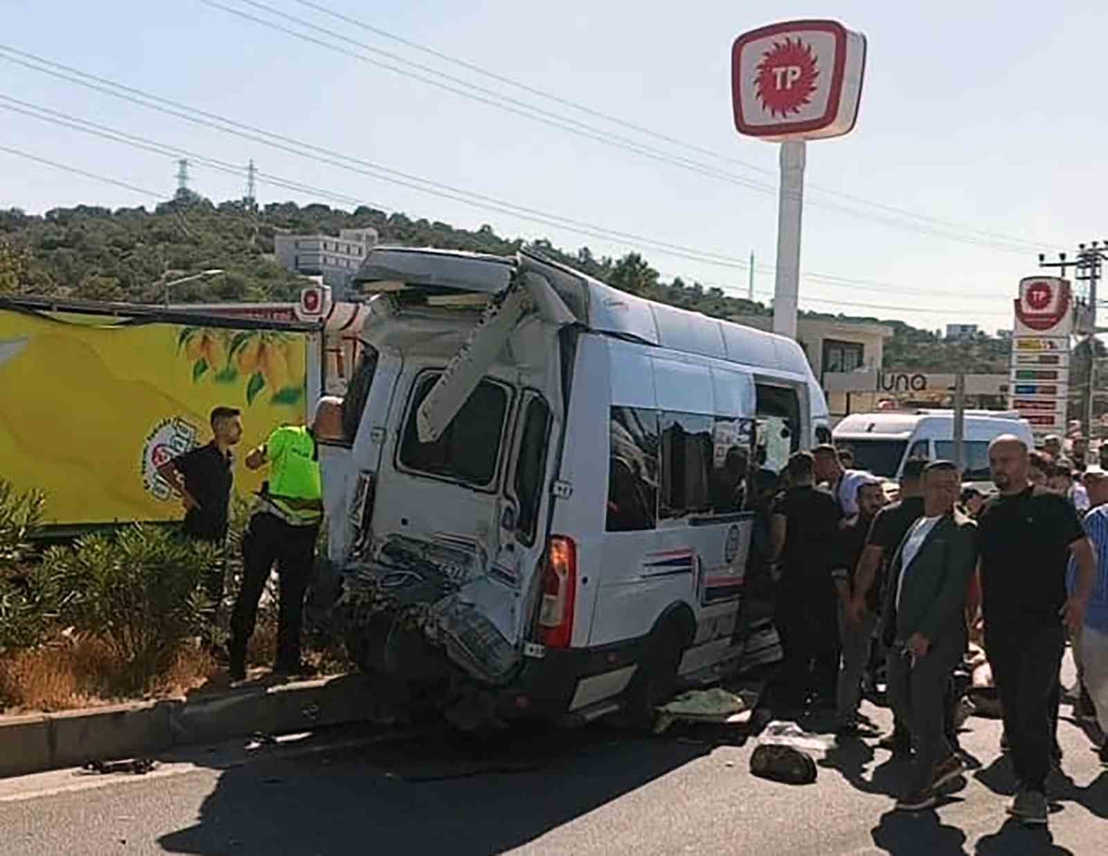 Milas-Bodrum karayolu Meşelik mevki akaryakıt istasyonu önünde Tuncer Işık yönetimindeki