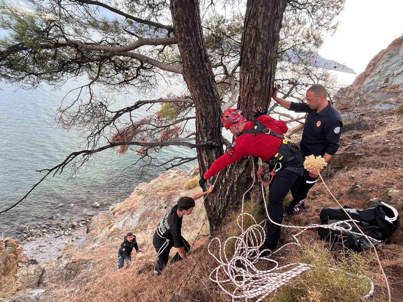 Muğla’nın Fethiye ilçesinde yürüyüş yaparken düşerek omzundan yaralanan şahıs JAK