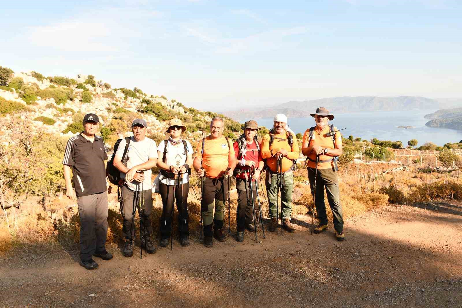 Muğla’nın Marmaris ilçesinde düzenlenen ’Ulusal Karia Yolu Yürüyüşü’, Türkiye’nin farklı