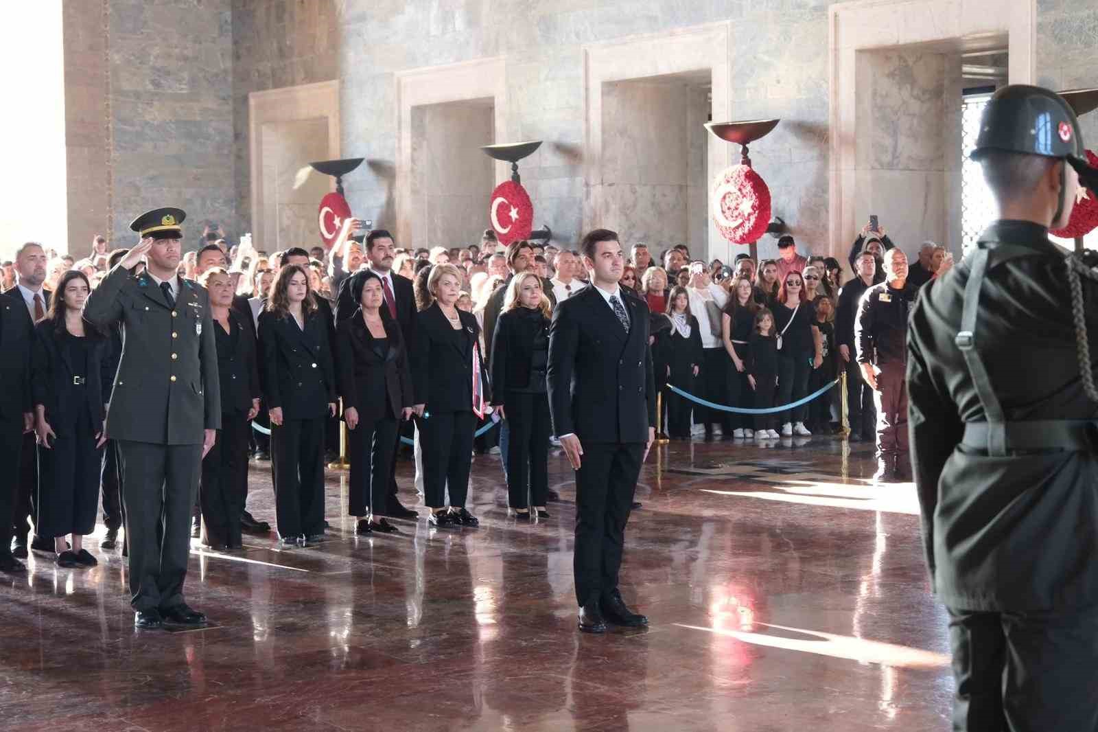 Bodrum Belediye Başkanı Tamer Mandalinci ve belediye meclis üyeleri, Anıtkabir’i