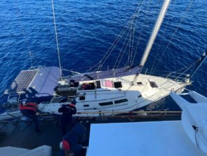 Mehmet Evren ERSOY/ FETHİYE(Muğla), (DHA)- MUĞLA'nın Datça ilçesi açıklarında 5'i