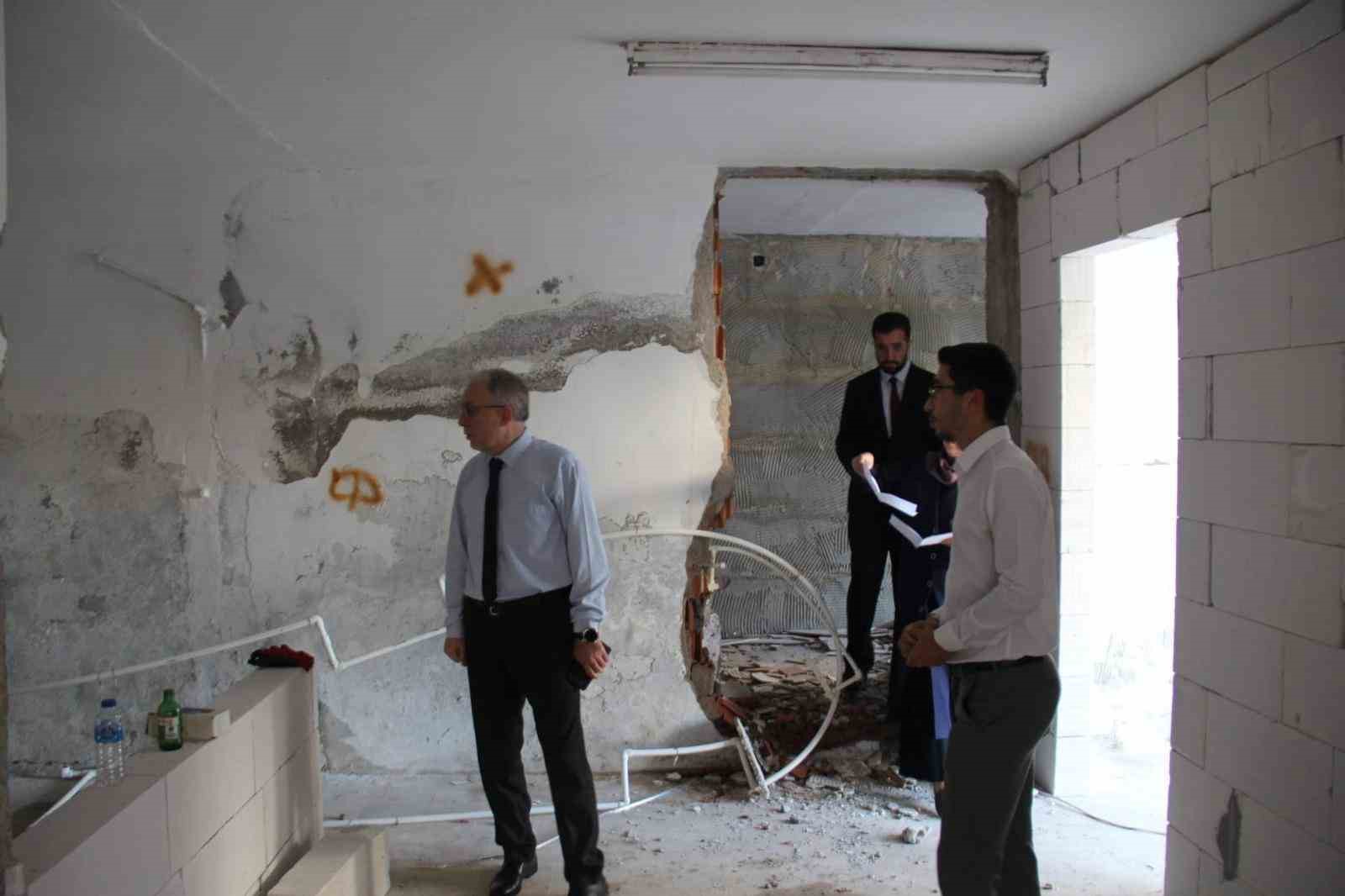 Muğla İl Müftüsü Dr. Rüstem Can, Datça’da yapımı devam eden