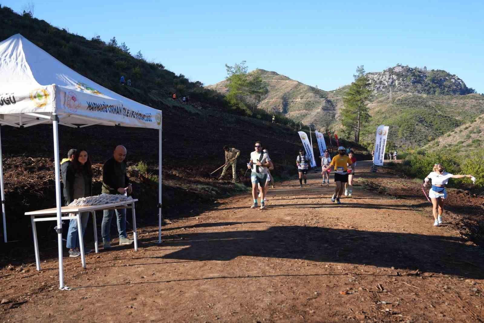 Marmaris’te düzenlenen Ultra Trail Maratonu kapsamında, Marmaris Orman İşletme Müdürlüğü