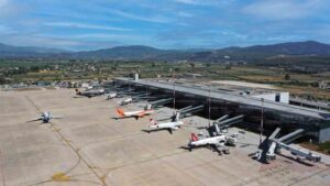 Devlet Hava Meydanları İşletmesinden yapılan açıklamada, Milas-Bodrum Havalimanında Ekim ayında