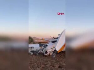 HIRVATİSTAN’da düşen Orman Genel Müdürlüğü envanterine kayıtlı yangın söndürme uçağının