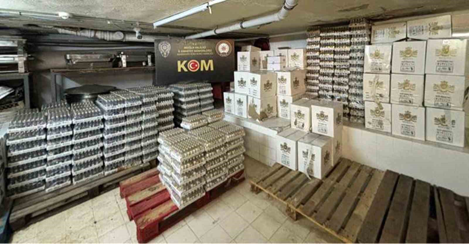 Muğla genelinde gümrük kaçağı ve sahte alkollü içki kaçakçılığına yönelik