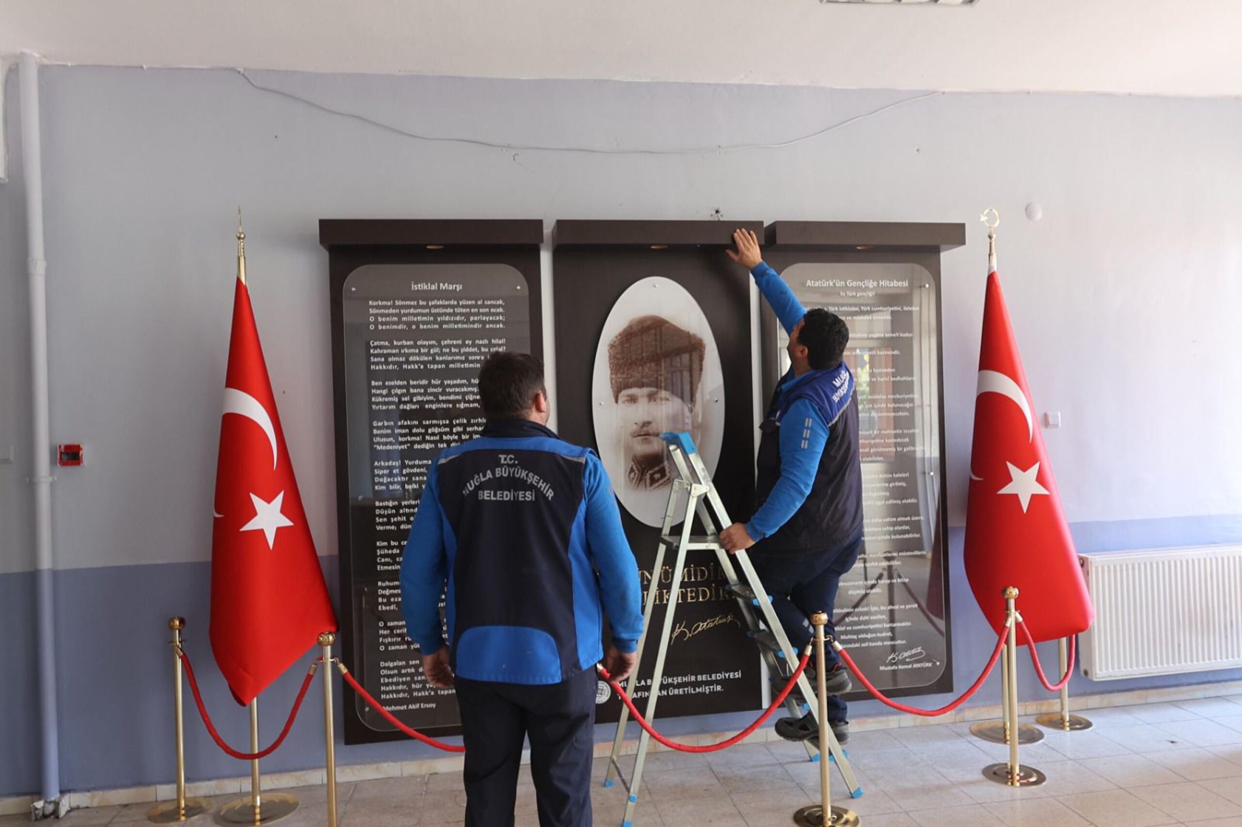 MUĞLA, (DHA)-MUĞLA'nın 5 ilçesindeki toplam 8 okulda, ara tatilde büyükşehir