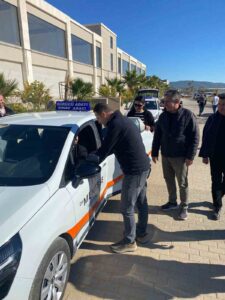 Milli Eğitim Müdürü Emre Çay, hafta sonu mesaisinde Menteşe Motorlu