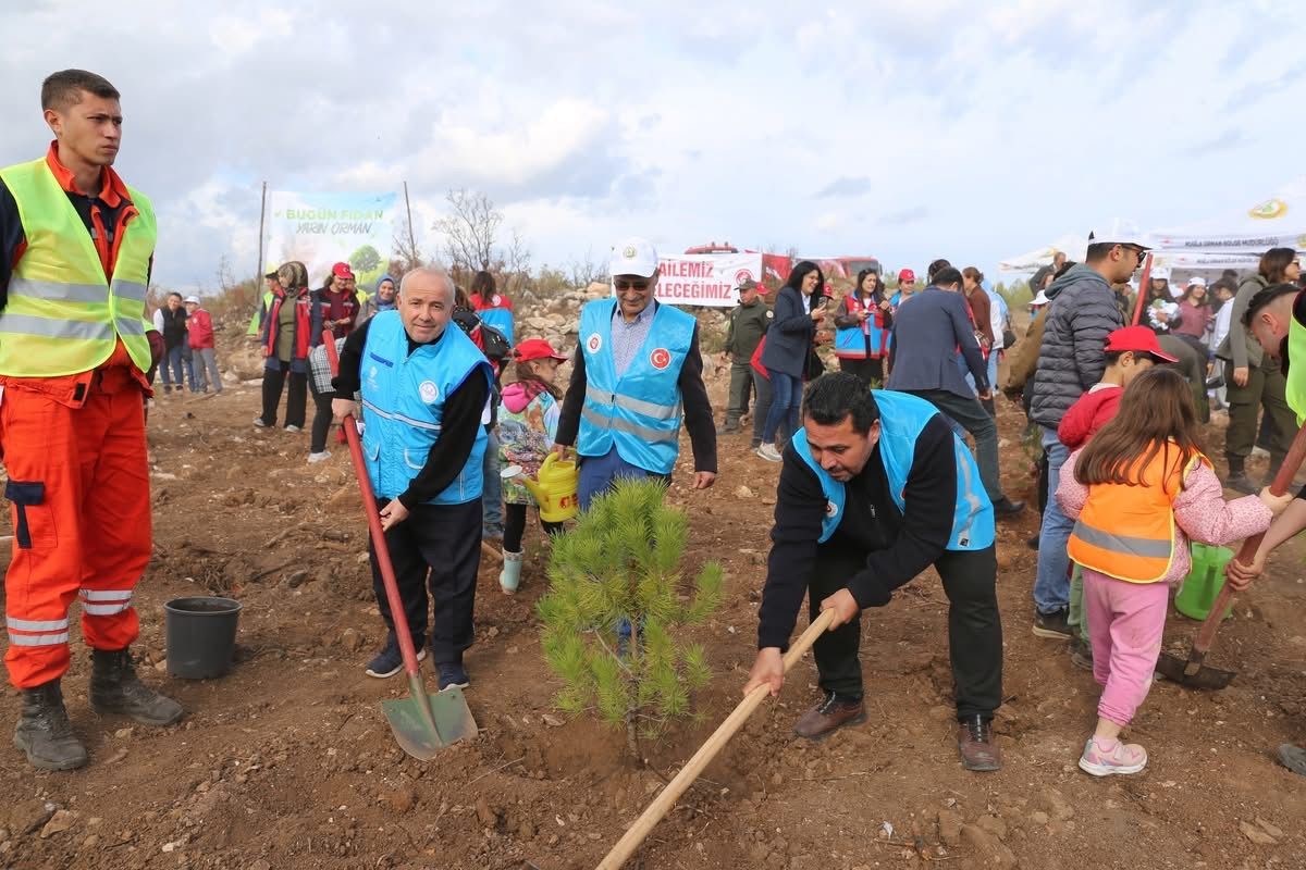 11 Kasım Milli Ağaçlandırma Günü dolayısıyla, ülke genelinde olduğu gibi