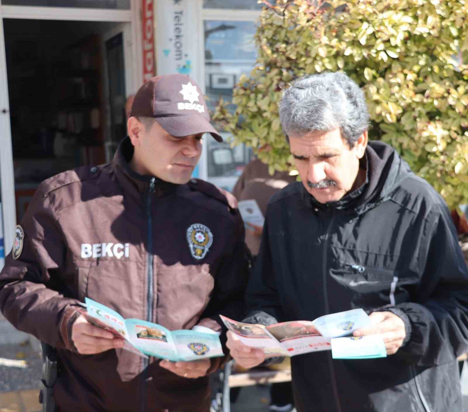 Yatağan İlçe Emniyet Müdürlüğü personelleri tarafından, vatandaşların suçlara karşı bilinçlendirilmesi