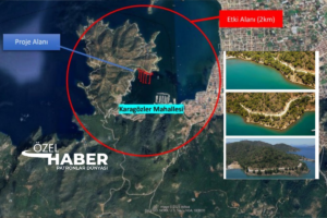 Muğla’nın Fethiye ilçesi Karagözler Mahallesi Aksazlar Koyu mevkiinde, Maredian Turizm