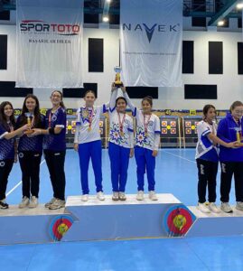 Samsun’da gerçekleştirilen 2025 Salon U-13 Salon Okçuluk Türkiye Şampiyonası’nda Muğla